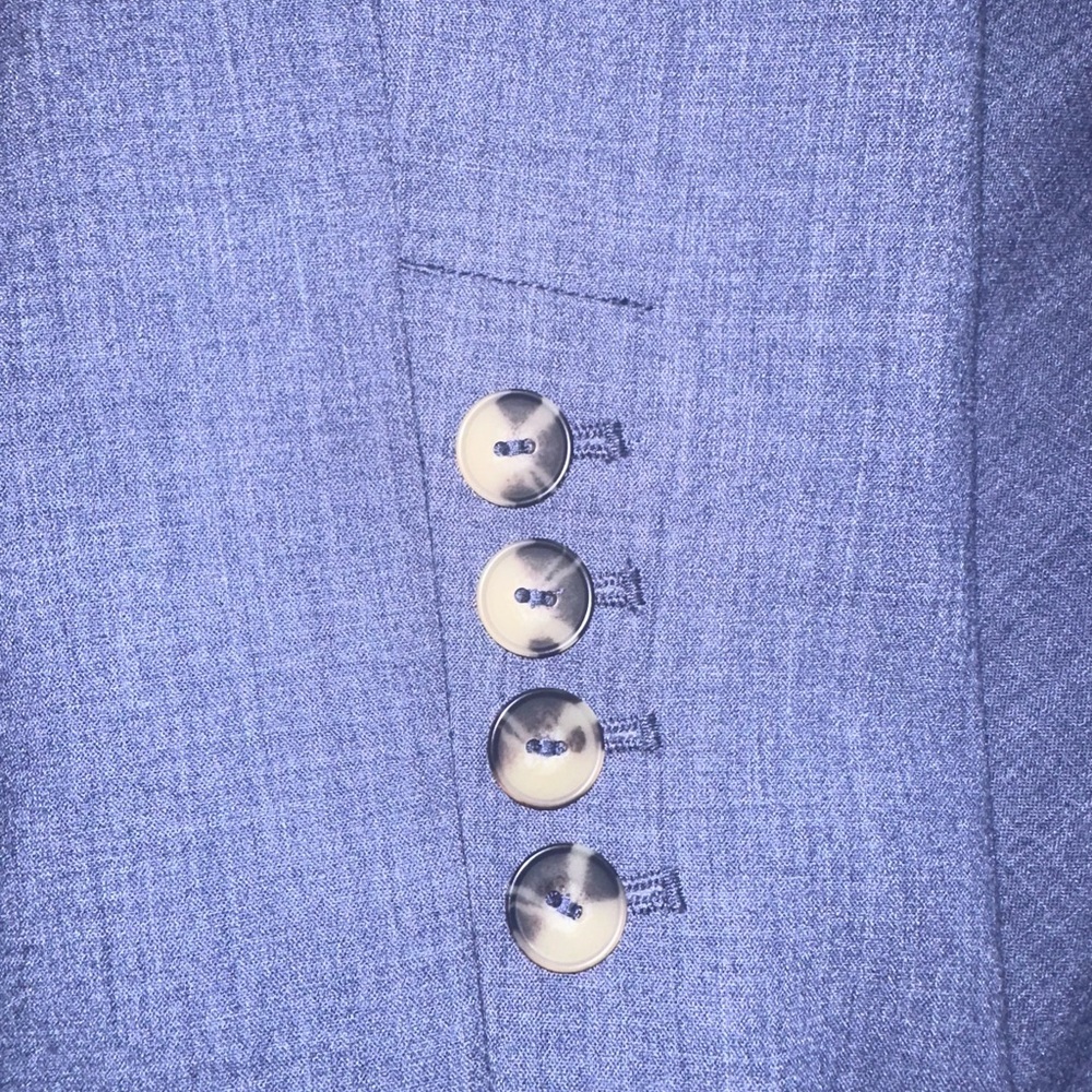 Anthropologie Maeve Blue Blazer Chambray 14 NWT - Picture 4 of 10